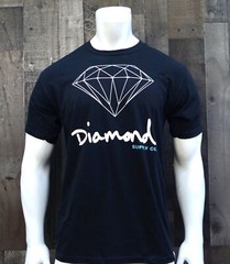 New Diamond Supply Co. OG Script Black Classic Sport Mens S/S T Shirt RDAM-563