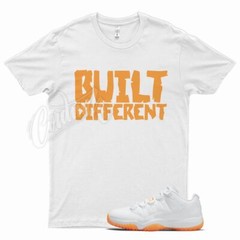 White BUILT T Shirt for J1 11 Low Bright Citrus Laser Orange Vapormax Plus