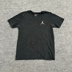 Jordan T-Shirt Mens Size M Black Standard Fit Jumpman Logo Short Sleeve Cotton
