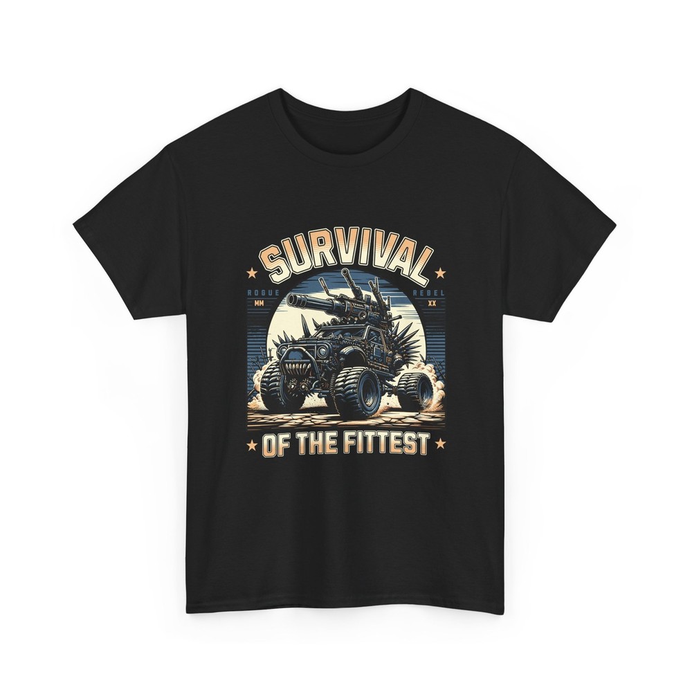 Survival of the Fittest Monster Truck T-Shirt Off Road 4×4 Graphic Tee Gift