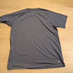 Adidas Ultimate Tee Mens XL Gray Climalite Short Sleeve Logo Graphic T-Shirt