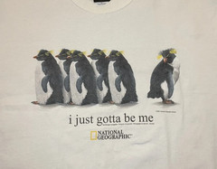 Vintage Rockhopper Penguin National Geographic t-shirt Reprint Gift for Fans