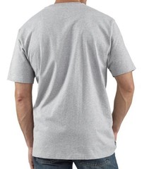 2 Carhartt Dearborn Henley Men 2XL Loose Fit XXL Gray Shirt Pocket Logo Workwear