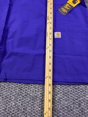Carhartt Medical Scrub Shirt Mens Small Purple V Neck Force Rugged Flex New