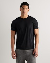Quince Men 100% Merino Wool All-Season Short Sleeve Base Layer Tee Black L