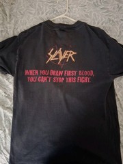 Vintage Slayer 2001 Payback T-Shirt Large