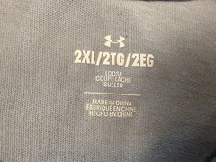 Men’s Under Armour 2XL Loose T-Shirt with bleach splatter design #1105