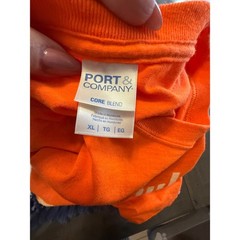 Milwaukee Tool Long Sleeve Graphic T-Shirt Orange Skull Mens XL Port & Company