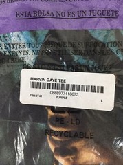 DS Purple Supreme Marvin Gaye Tee Sz Large FW18 New In Bag