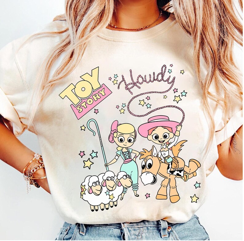 Disney Toy Story Howdy Jessie Bo Peep T-SHIRT UNISEX1