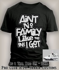Ain’t No Family Like the One I Got 8XL Big Graphic Bigdude Reunion Tee Shirt
