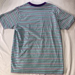 Teddy Fresh Shirt Men Medium Striped Streetwear Bear Hip Hop Urban Billie Malone