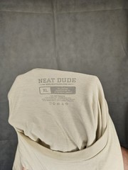 Neat Dude x Croc Jackson Men’s XL Beige Down To Earth Tiger unisex T-shirt