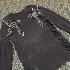 Vintage Y2K Raw State Premium Redemption Cross Men’s Medium Shirt