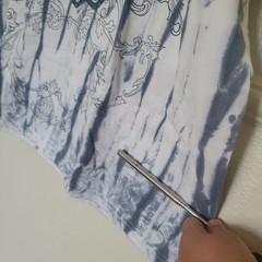 Take That T-shirt Tie Dye Mens Size XL White Blue Pre Shrunk Cotton Blue White