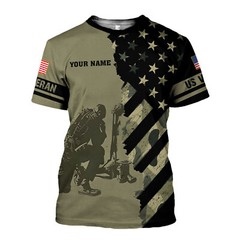 Personalized US Army Veteran T-Shirt, Veteran of The United States Army 3D Shirt