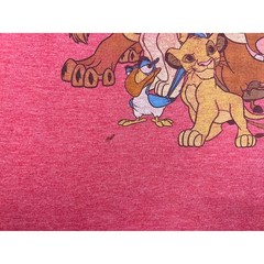 Disney T-Shirt Unisex Medium Red The Lion King Graphic Crew Neck Heathered Tee