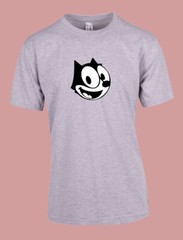MEN WOMENS TEE TSHIRT FELIX THE CAT FACE HAPPY FRIEND CARTOON FUN COOL GIFT NEW