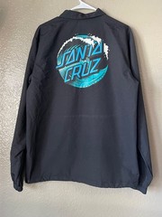Santa Cruz black windbreaker jacket Size