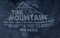 The Mountain 2011 Manimals Native American Wolf Headphones Tie Dye TShirt Large