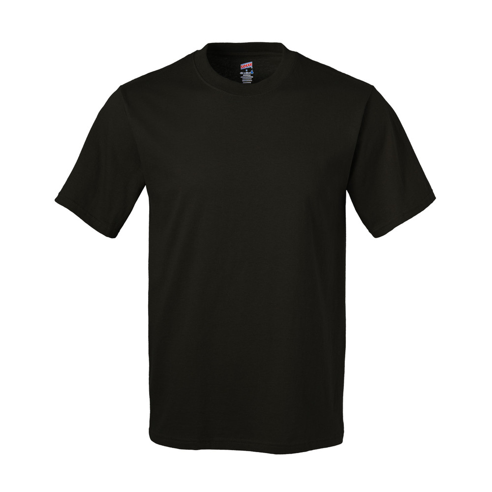 Soffe Men’s Dri Performance T-Shirt 100% Cotton Moisture Management 905 – Black