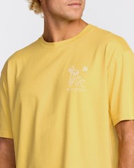 Billabong So Far Regular Short Sleeve T-Shirt Yellow L NWT