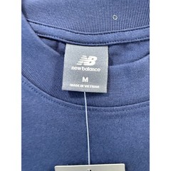 New Balance Mens Oversized Navy Blue Midweight Cotton Tee Shirt Size Medium NEW