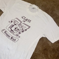 VTG John Regan High School Houston TX Class Of 97 Stedman Single Stitch Shirt L