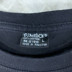Gemrock T-Shirt Adult L Black Hoolie Nation Graphic Short Sleeve Classic Fit