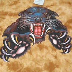 BACK TO EARTH Nature Wear Panther Shirt Tie Dyed Men’s SIze L USA Made NEW