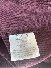 Bylt, Drop Cut Short Sleeve, Lux, Men’s Shirt, Size Large, Maroon, Crew Neck