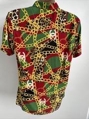 INC INTERNATIONAL CONCEPTS Men’s Graffiti Collared Neck Slim Fit T-Shirt Size L