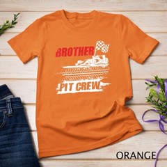 Brother Pit Crew Car Racing Checkered Flag Racer Matching T-Shirt Unisex T-shirt