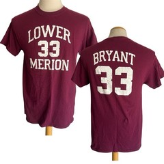 KOBE BRYANT #33 Official Lower Merion High School Pennsylvania T-Shirt Sz Medium