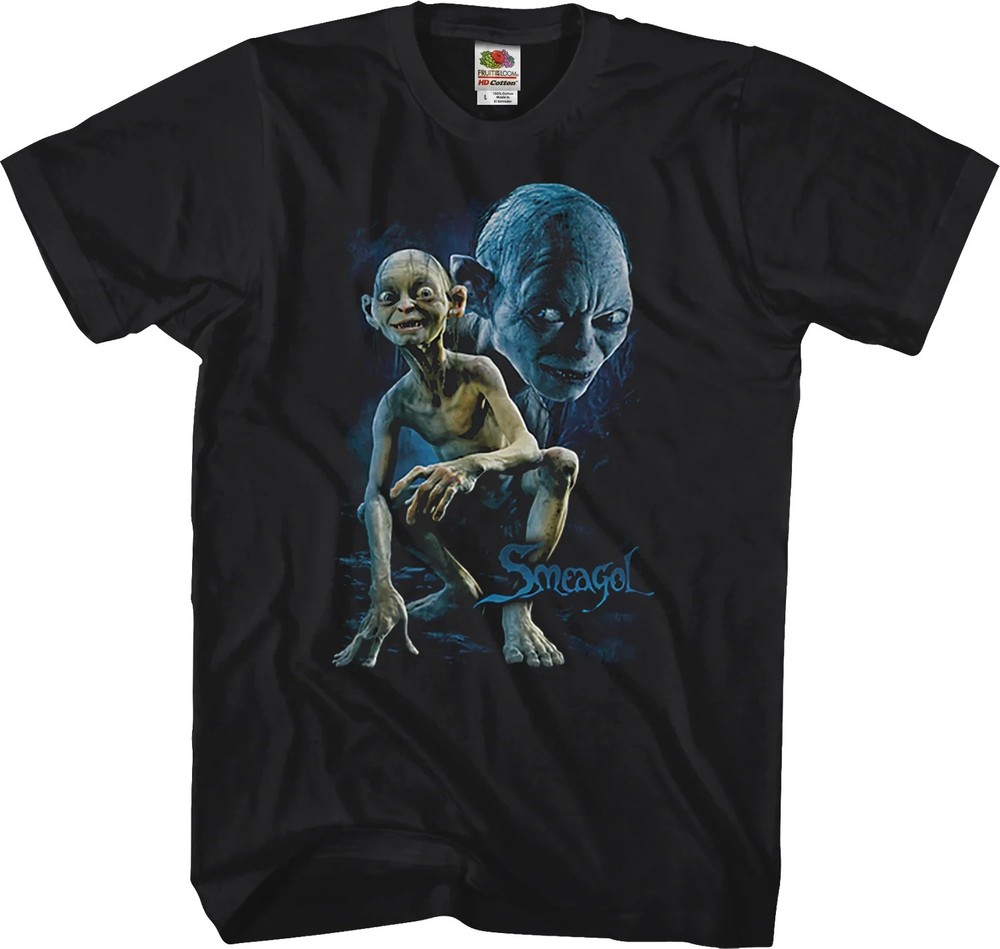 The Lord Of The Rings Gollum Smeagol T-Shirt 180 GSM | 100% Cotton DTG Print
