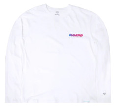 “Diamond Supply Co. Speed Logo White Long Sleeve Shirt – Graphic Urban Style”