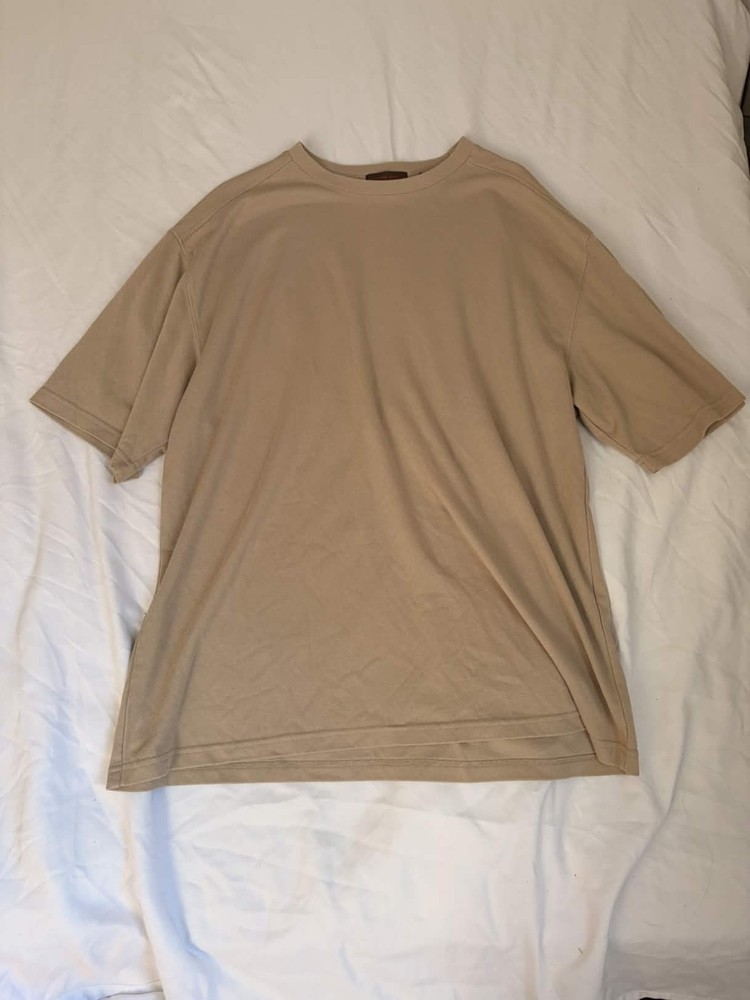 Sette Ponti T-Shirt Mens XL Brown Quiet Luxury Minimalist Earth Tone Normcore