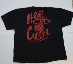 Miami Heat Court Culture Graphic T-Shirt Black Red NBA Mens 3XL
