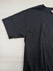 Vtg Hanes Blank Pocket T Shirt Gray Single Stitch Casual 90s Cotton Poly Blend M