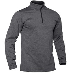 Mens Athletic Shirts Long Sleeve 1/4 Zip Lightweight Fleece Golf Active Pullover