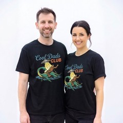 Cool Dads Club T-Shirt Vintage Bigfoot UFO Loch Ness Monster Cryptid Dad Gift