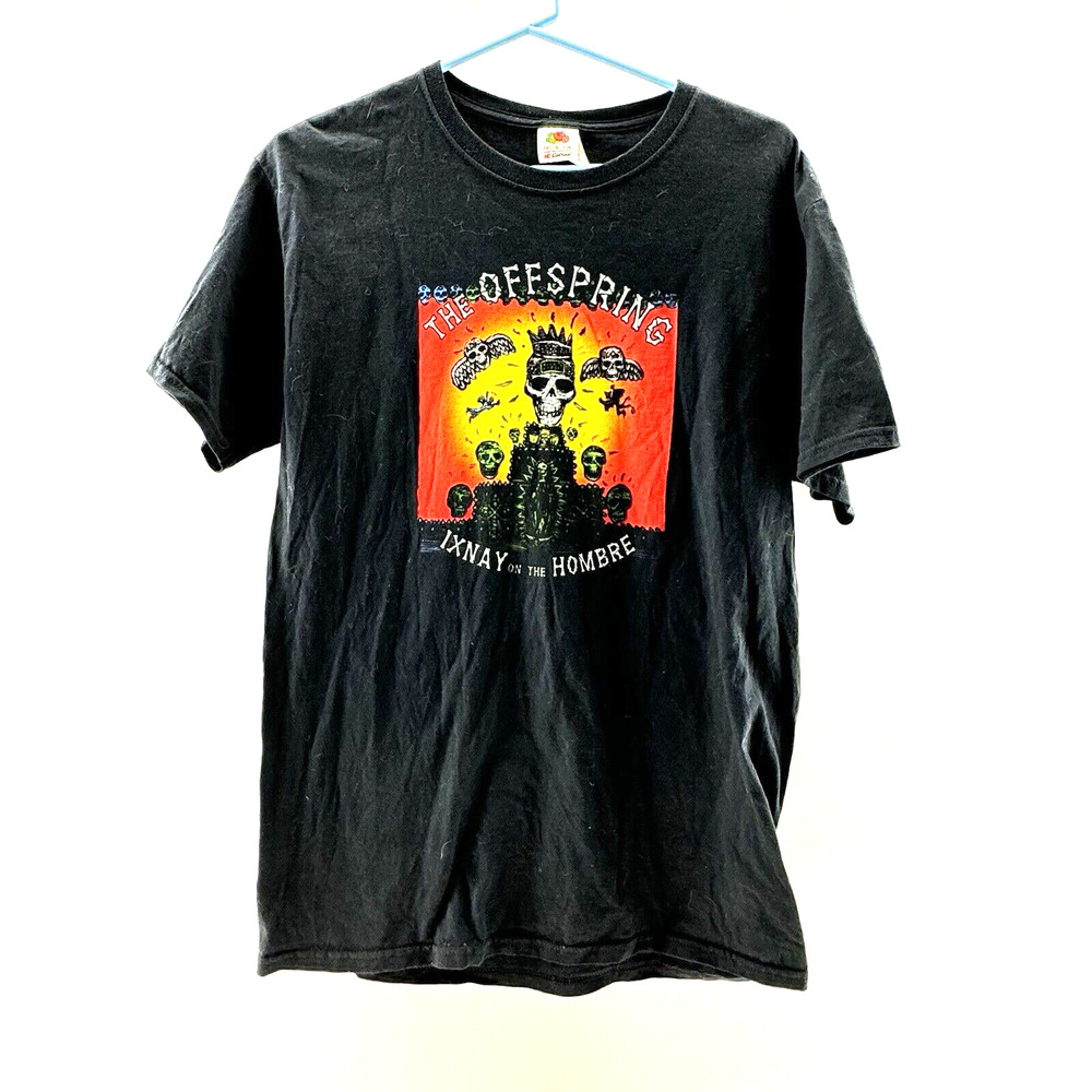 Vintage M Offspring Ixnay on the Hombre Album Shirt Black Fruit of the Loom Tag