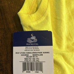 Fruit of the Loom Men’s Tee Shirt Short Sleeve 100% Cotton 4XL – NWT – Lot of 6
