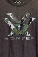 Vortex Optics Camo Logo T-Shirt Men’s XL Brown Short Sleeve Crew Neck Hunting