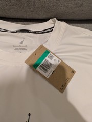 NWT Nike Jordan Sport Men’s Dri-FIT Short-Sleeve Top White XL IF0882-100 Jumpman
