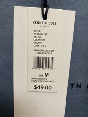 Kenneth Cole Men’s Clear Sky Blue Medium T-Shirt Short Sleeve Small Logo