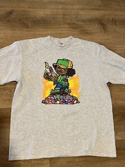 Supreme Molotov Kid Tee Grey, XL, Preowned