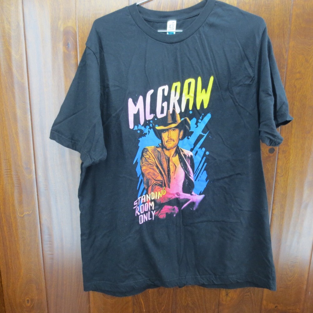 Tim McGraw Standing Room Only Tour XL Black Tshirt