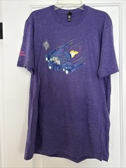 NEW Jane Street Logo Purple T-Shirt Medium Hedge Fund Math Trading Finance
