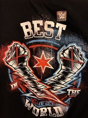 WWE CM Punk Chicago Flag Bolt Graphic T-Shirt Men’s XL Black NEW W/out Tag 2024